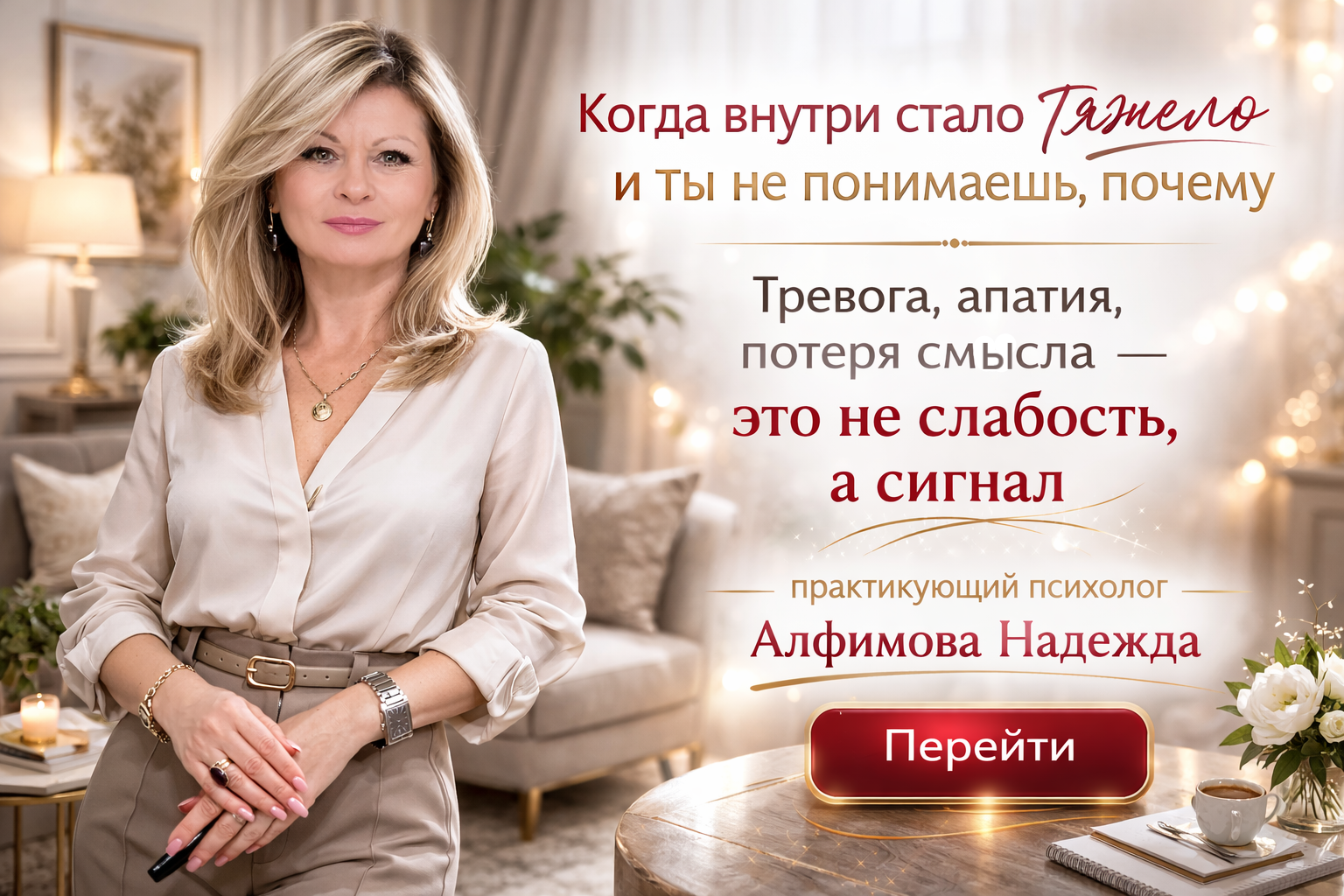 Практикующий психолог Надежда Алфимова